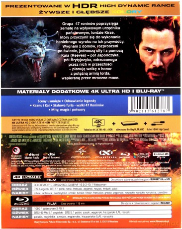 47 Roninów (steelbook) [Blu-Ray 4K]+[Blu-Ray]