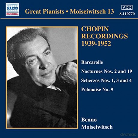 Benno Moiseiwitsch: Chopin Recordings Vol 3 [CD]