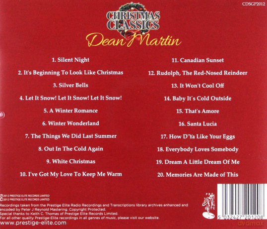 Dean Martin: Christmas Classics [CD]