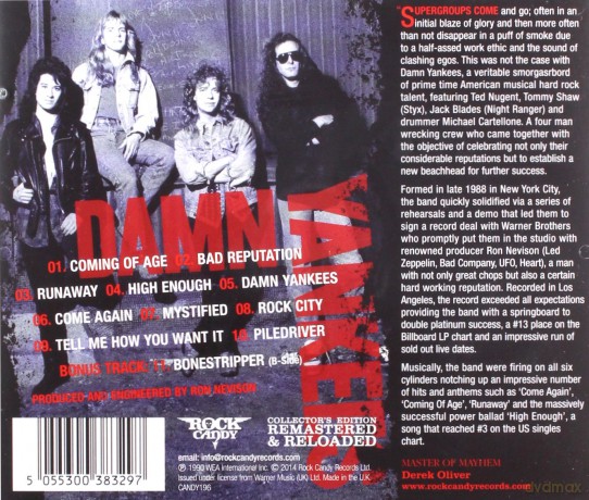 Damn Yankees: Damn Yankees [CD]