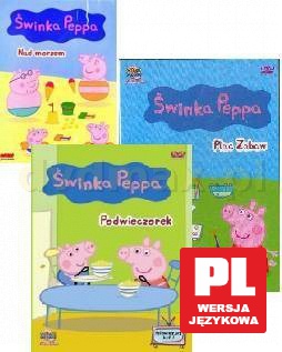 Świnka Peppa: Nad morzem / Podwieczorek / Plac zabaw Pakiet [3DVD]