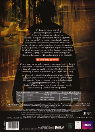 Sherlock seria 1 odc. 2: Niewidomy Bankier (BBC) [DVD]