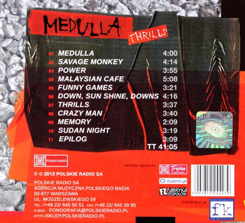 Medulla: Thrills (digipack) [CD]