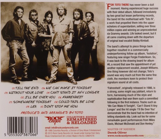Toto: FahrenheitĂÂ [CD]