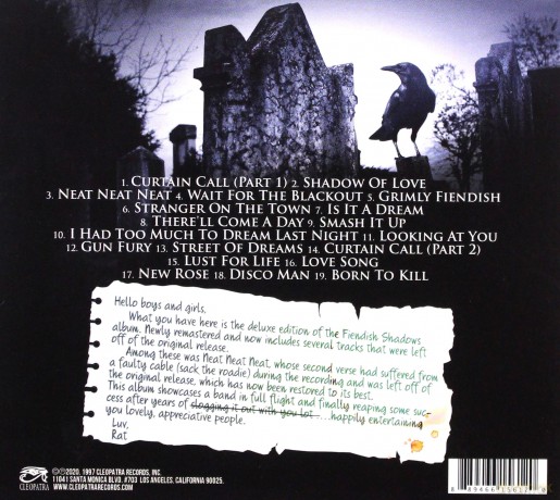 The Damned: Fiendish Shadows (digipack) [CD]
