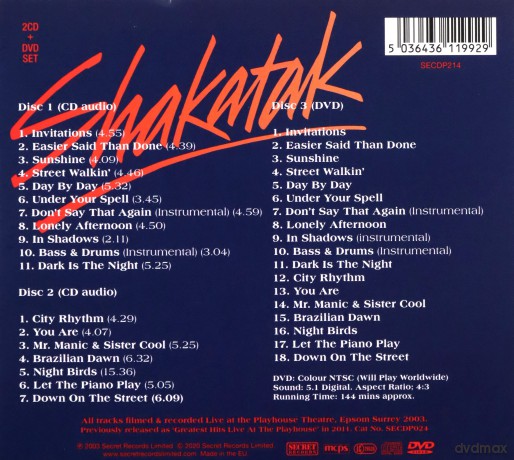 Shakatak: Greatest Hits Live [3CD]