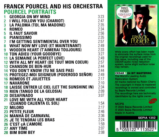 Franck Pourcel: Pourcel Portraits [CD]