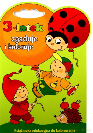 3-latek zgaduje i koloruje [KSIĄŻKA]