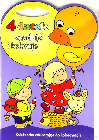 4-latek zgaduje i koloruje [KSIĄŻKA]