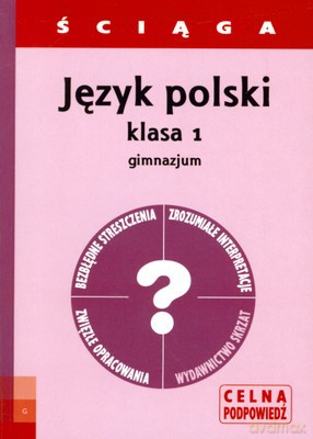 J.polski 1 gimnazjum - Ściąga [KSIĄŻKA]
