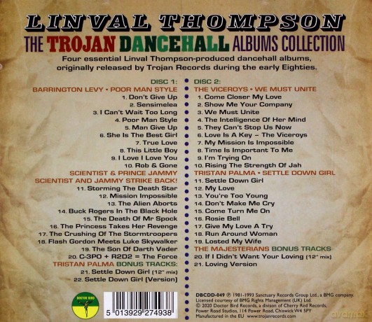 The Linval Thompson Trojan Dancehall Albums Collection [2CD]