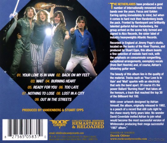 Vandenberg: Vandenberg [CD]