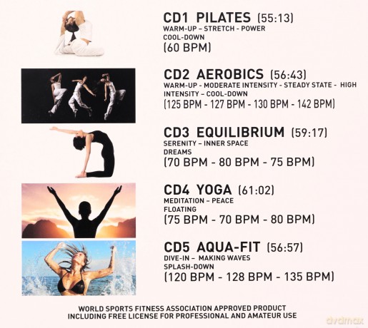 World Sports Fitness Association: Pilates - Aerobics - Yoga - Total Body Workout [5CD]