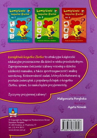 Łamigłówki kogutka Ziutka 3 [KSIĄŻKA]