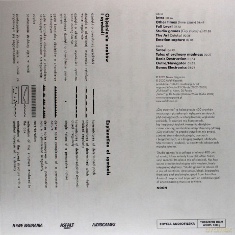 Noon: Gry studyjne (wydanie audiofilskie) [Winyl]