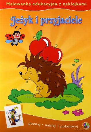 Malowanki edukacyjne - jeżyk i przyjaciele [KSIĄŻKA]