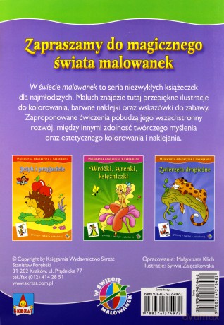 Malowanki edukacyjne - samoch,samol,pociąg [KSIĄŻKA]