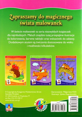 Malowanki edukacyjne - wróżki,syrenki,księż [KSIĄŻKA]