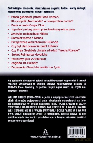 Niewyjaśnione tajemnice II Wojny Światowej - William Breuer [KSIĄŻKA]