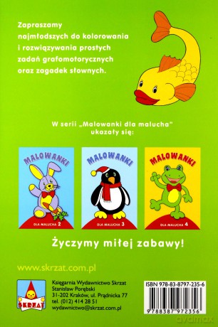 Malowanki dla malucha 1 hipopotam [KSIĄŻKA]
