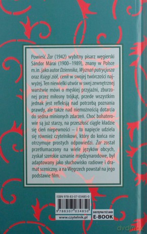 Żar - Sandor Marai [KSIĄŻKA]