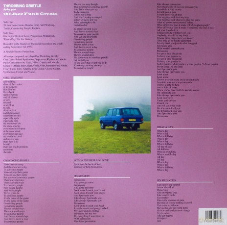 Throbbing Gristle: 20 Jazz Frunk Greats [Winyl]