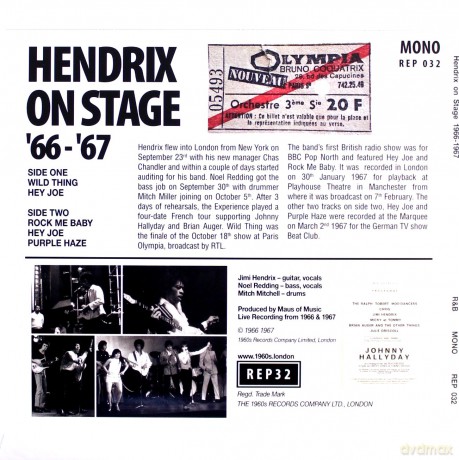 Jimi Hendrix: Hendrix On Stage 66-67 [Winyl]