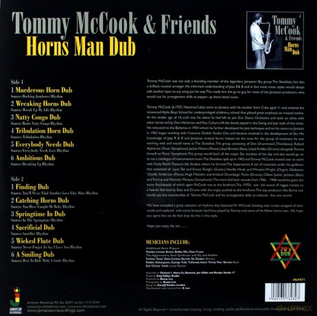 Tommy Mccook: Horns Man Dub [Winyl]