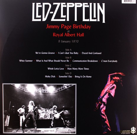 Led Zeppelin: Jimmy Page Birthday At The Royal Albert Hall 9 January 1970 [2xWinyl]