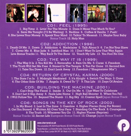 Glenn Hughes: Justified Man - The Studio Albums 1995-2003 (Clamshell) [6CD]