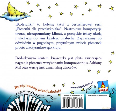 Piosenki dla przedszkolaka 3: Kołysanki - Ewa Stadtmüller / Danuta Zawadzka / Adriana Miś [KSIĄŻKA]