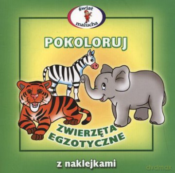 Pokoloruj - Zwierzęta egzotyczne [KSIĄŻKA]