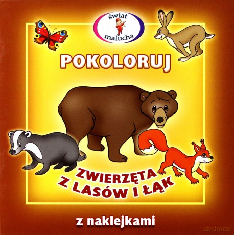 Pokoloruj - Zwierzęta z lasów i łąk [KSIĄŻKA]