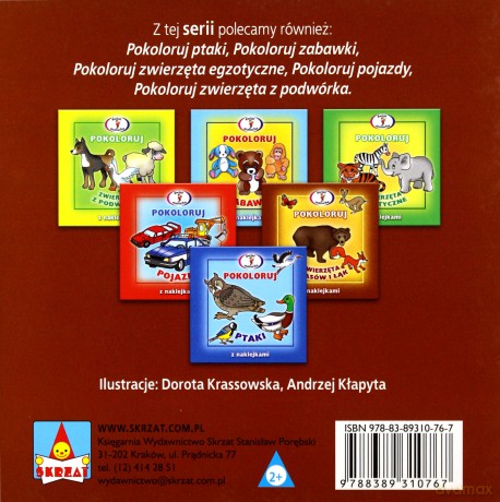 Pokoloruj - Zwierzęta z lasów i łąk [KSIĄŻKA]