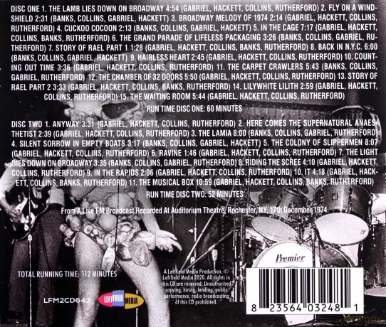 Genesis: The Lamb Lies In Rochester [2CD]