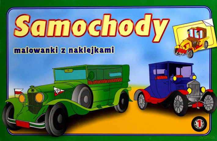 Samochody 1 naklejki [KSIĄŻKA]