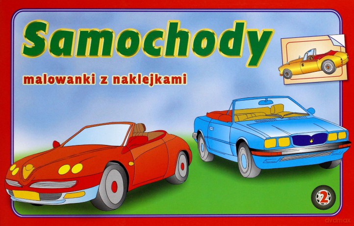 Samochody 2 naklejki [KSIĄŻKA]
