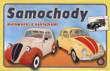Samochody 3 naklejki [KSIĄŻKA]
