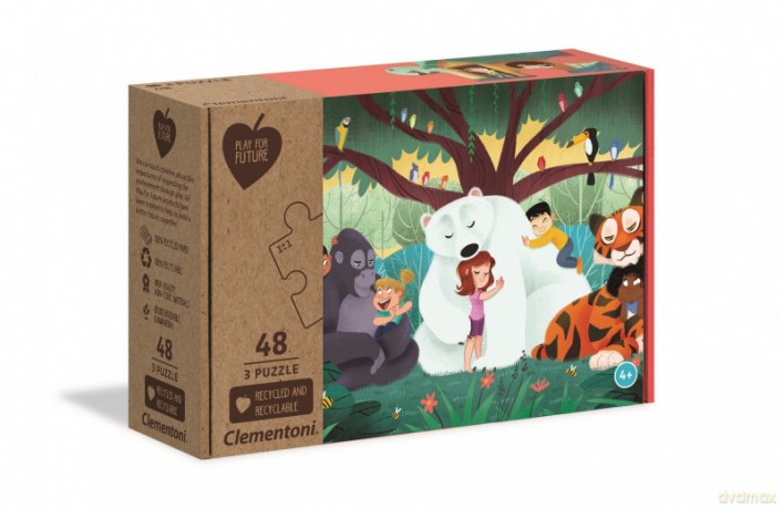 CLEMENTONI 3x48 el. Fantasyland [PUZZLE]