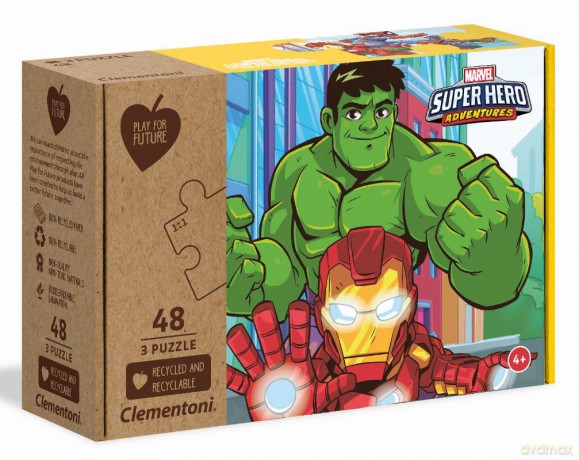 CLEMENTONI 3x48 el. Marvel Superhero [PUZZLE]