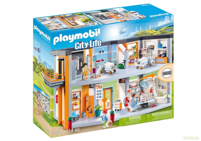 Zestaw figurek Duży szpital z wyposażeniem 70190 [FIGURKA]
