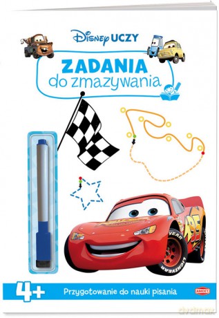 Disney Uczy Auta Zadania do zmazywania [KSIĄŻKA]