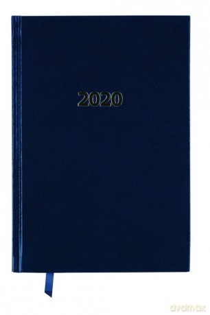 Kalendarz 2020 A5 książkowy dzienny granatowy [KALENDARZ]
