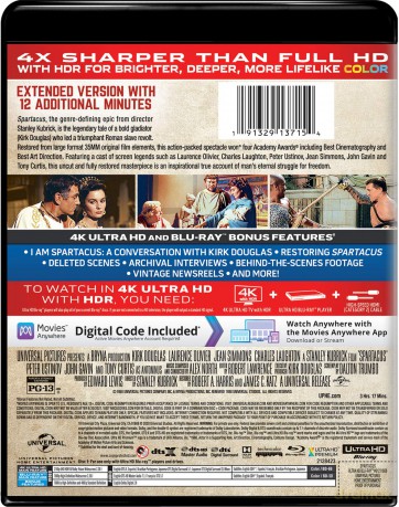 Spartacus (Spartakus) [Blu-Ray 4K]+[Blu-Ray]