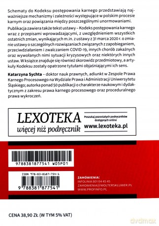 Kodeks postępowania karnego ze schemat - Katarzyna Sychta [KSIĄŻKA]