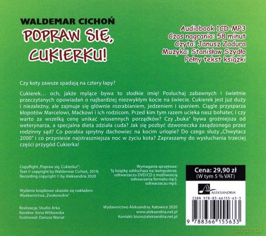 Popraw się Cukierku - Waldemar Cichoń [AUDIOBOOK]
