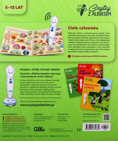 Czytaj z Albikiem. Interaktywna książka Ciało człowieka [KSIĄŻKA]