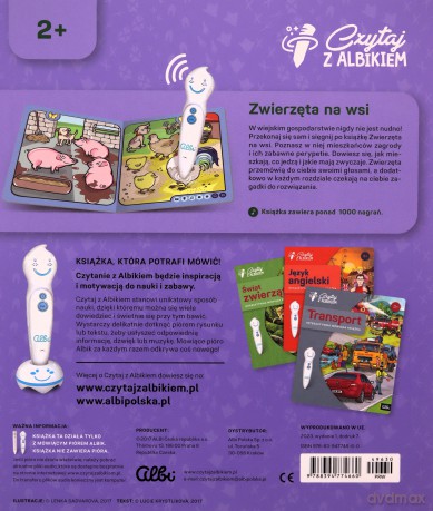 Czytaj z Albikiem. Interaktywna książka Zwierzęta na wsi. [KSIĄŻKA]