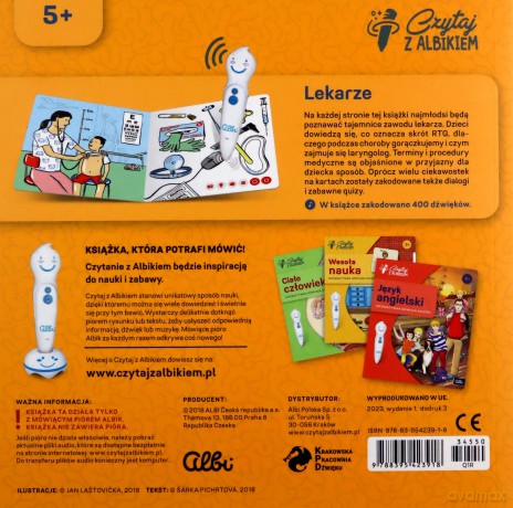 Czytaj z Albikiem. Zawody. Lekarze [KSIĄŻKA]
