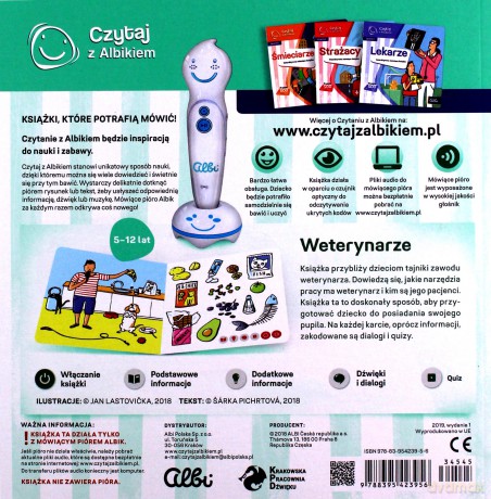 Czytaj z Albikiem. Zawody. Weterynarze [KSIĄŻKA]